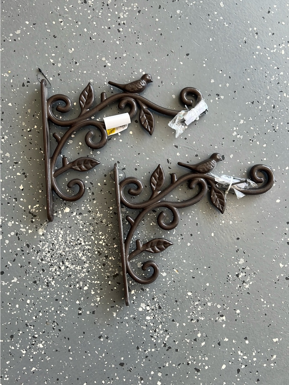 Decorative Brown Bird Wall Bracket Pair - from Home Depot.
